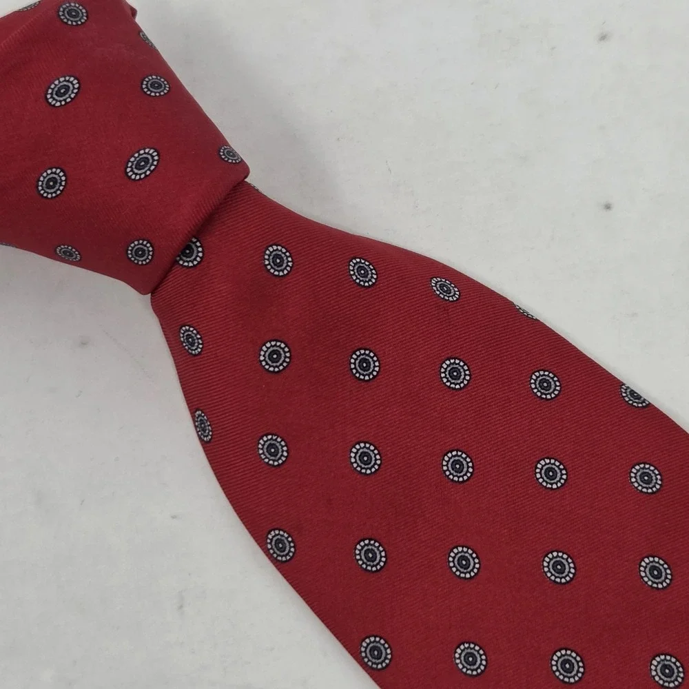 Robert Talbott Red Geometric Hand Sewn Men's Silk Tie Nordstrom Made in USA